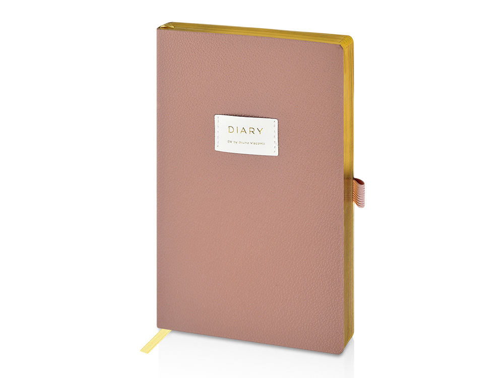 Ежедневник недатированный А5 Morandi. Пыльная роза с логотипом Bruno Visconti | Print Logo