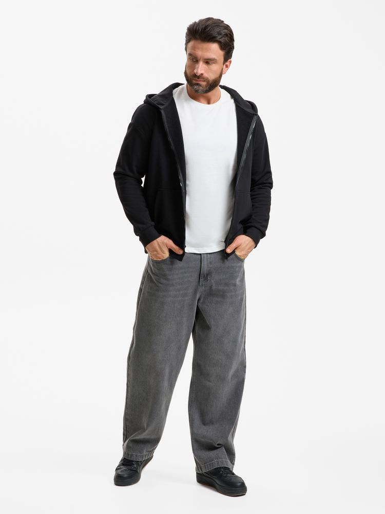 Толстовка унисекс оверсайз Sartoro, черная, размер M/L