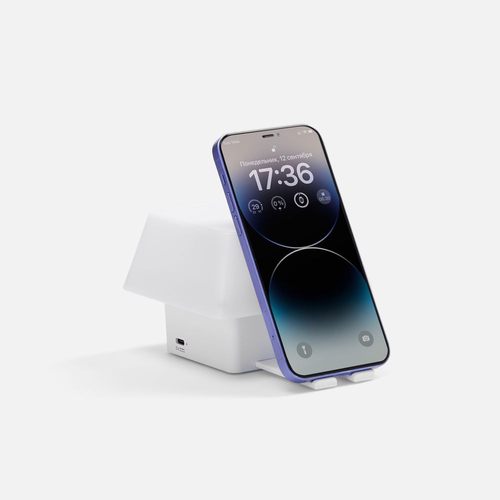 Светильник с подставкой для смартфона Knoppi