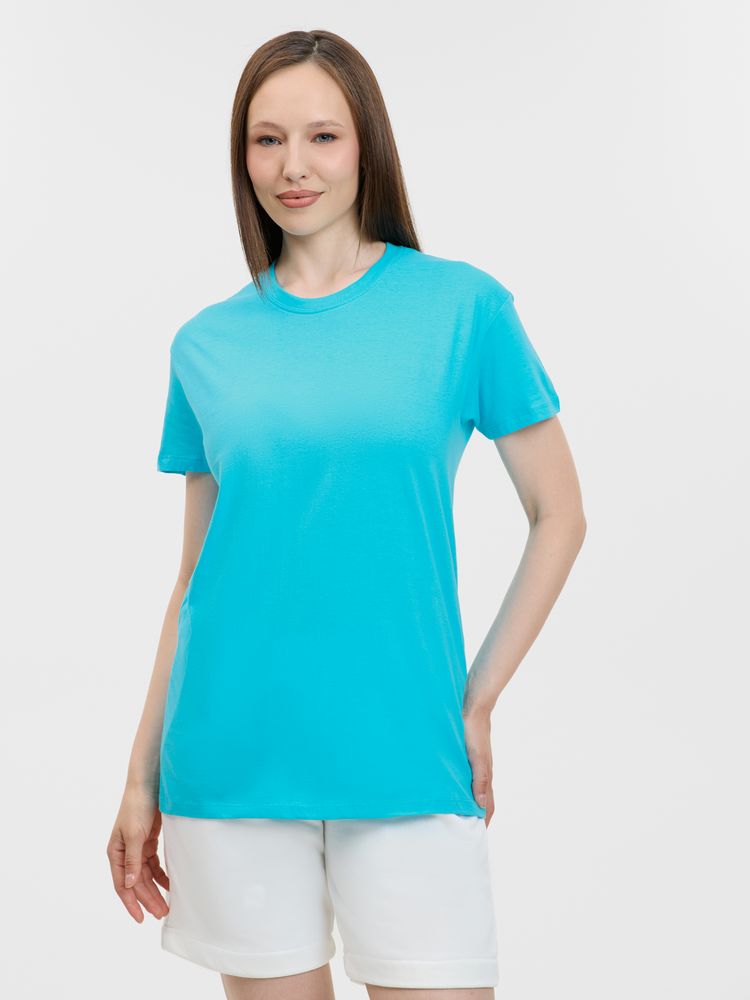 Футболка унисекс Regent 150, бирюзовая, размер 5XL