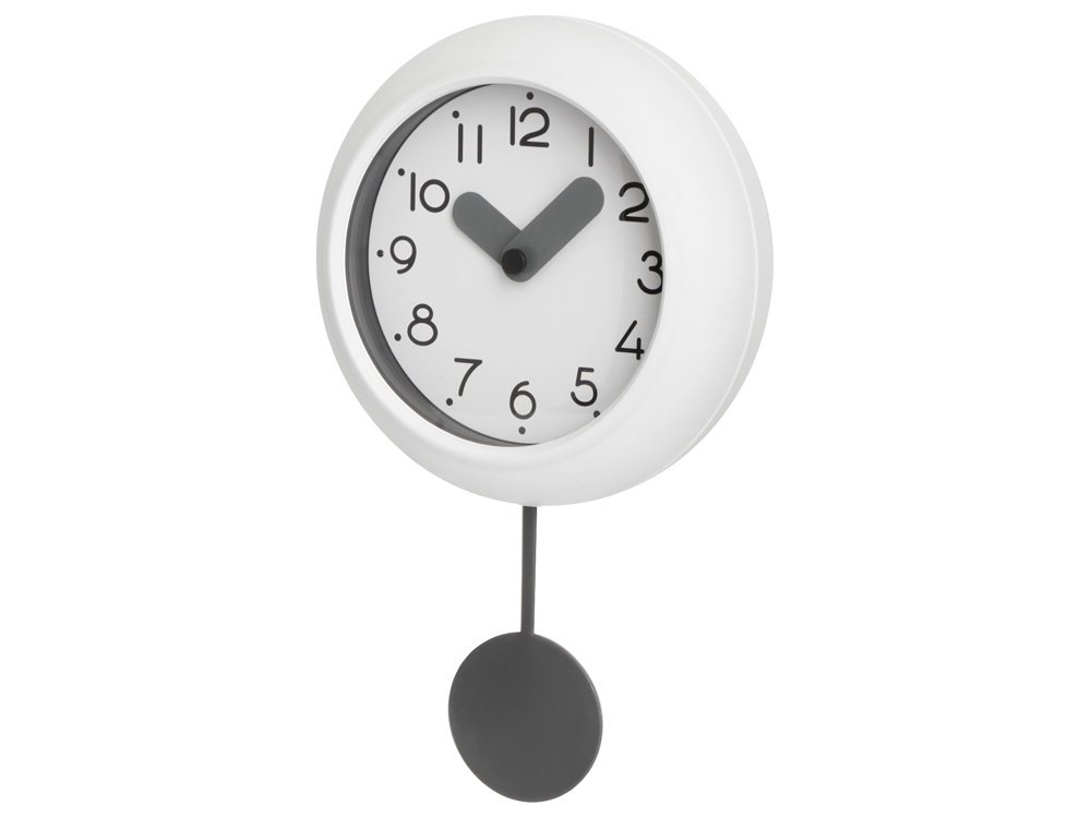 Настенные часы с маятником Pendulum, белый