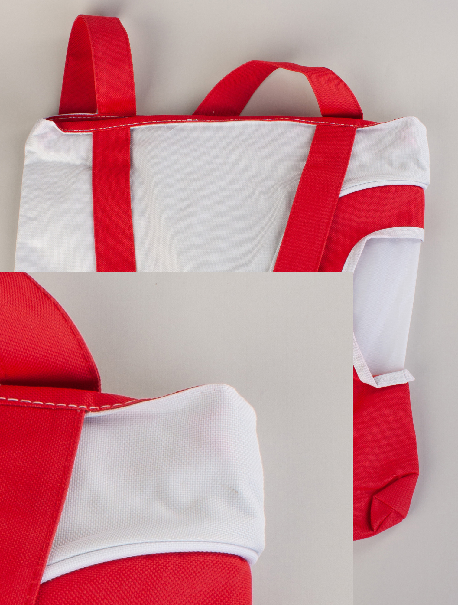 Сумка пляжная "Карибские острова", красная/белая# фото на сайте Print Logo.