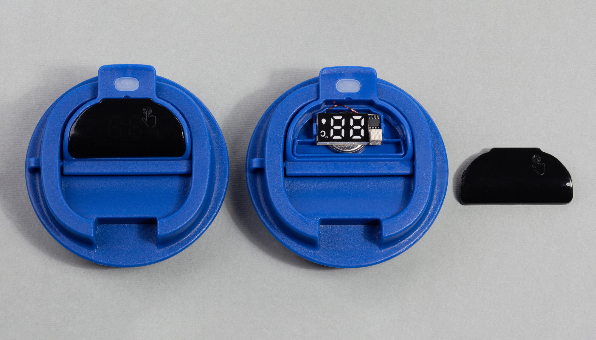 Термостакан "Legend" 390 мл с индикацией температуры, покрытие пудра — пример нанесения логотипа () | Print Logo