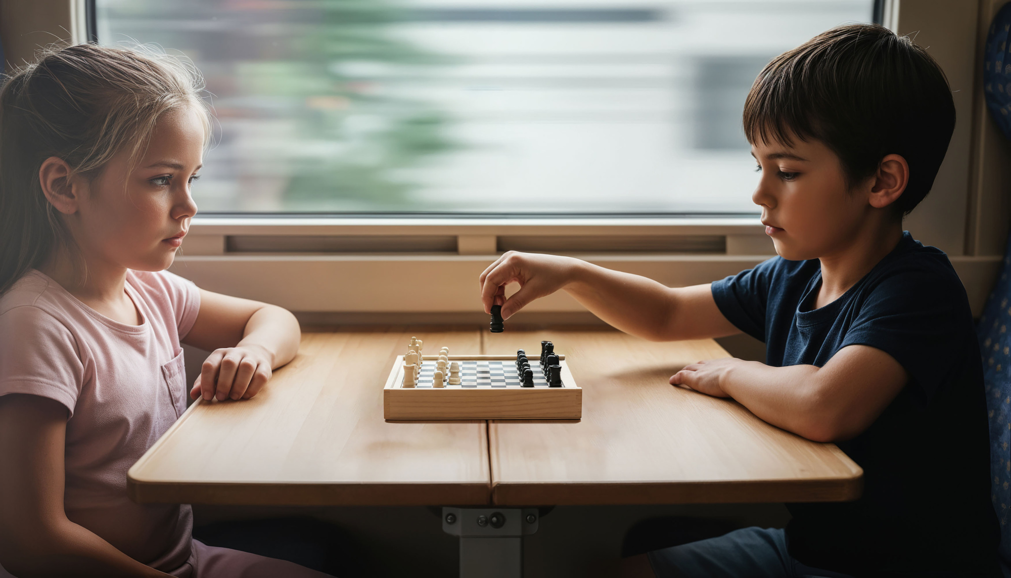 Набор игр "Joy" 4в1, натуральный