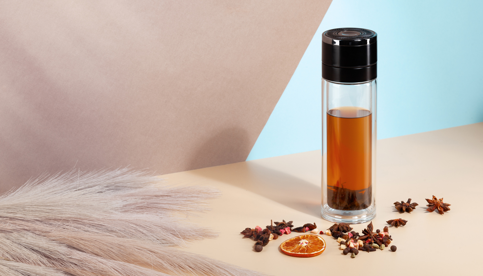 Заварочный термос "Press" 400 мл, серебристый, серебристый