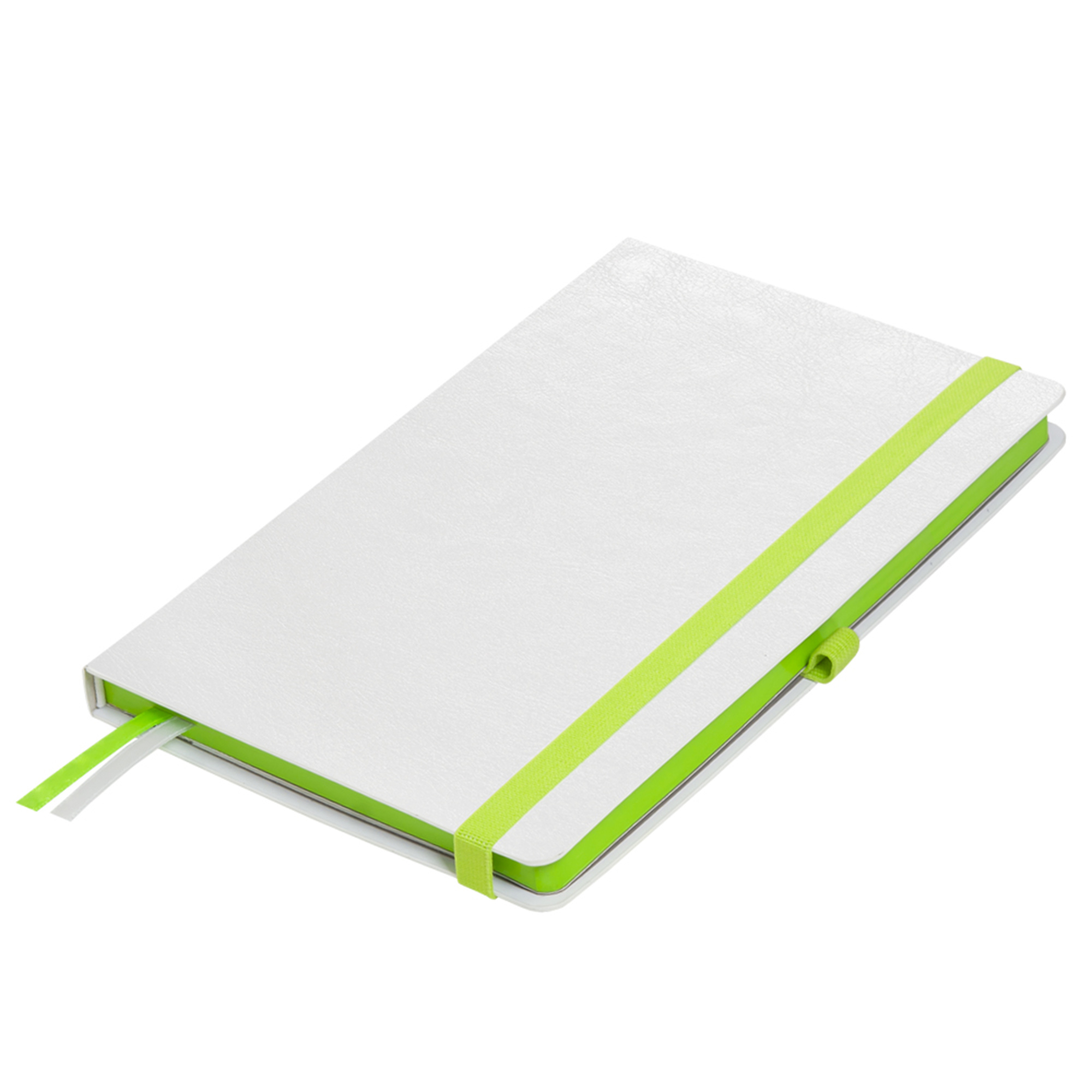 Ежедневник Arctic недатированный, белый/зеленый с логотипом Portobello Trend | Print Logo