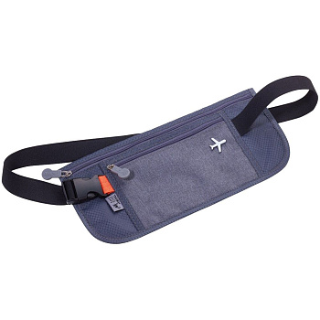 Поясная сумка для документов Money Belt с логотипом Troika | Print Logo