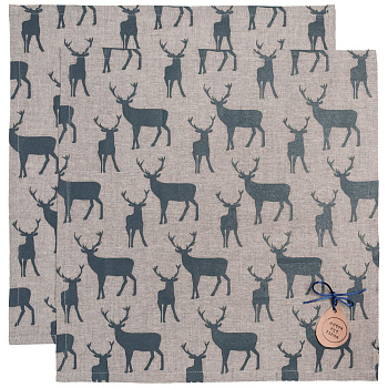 Набор салфеток «Северный олень» с логотипом Антон тут рядом | Print Logo