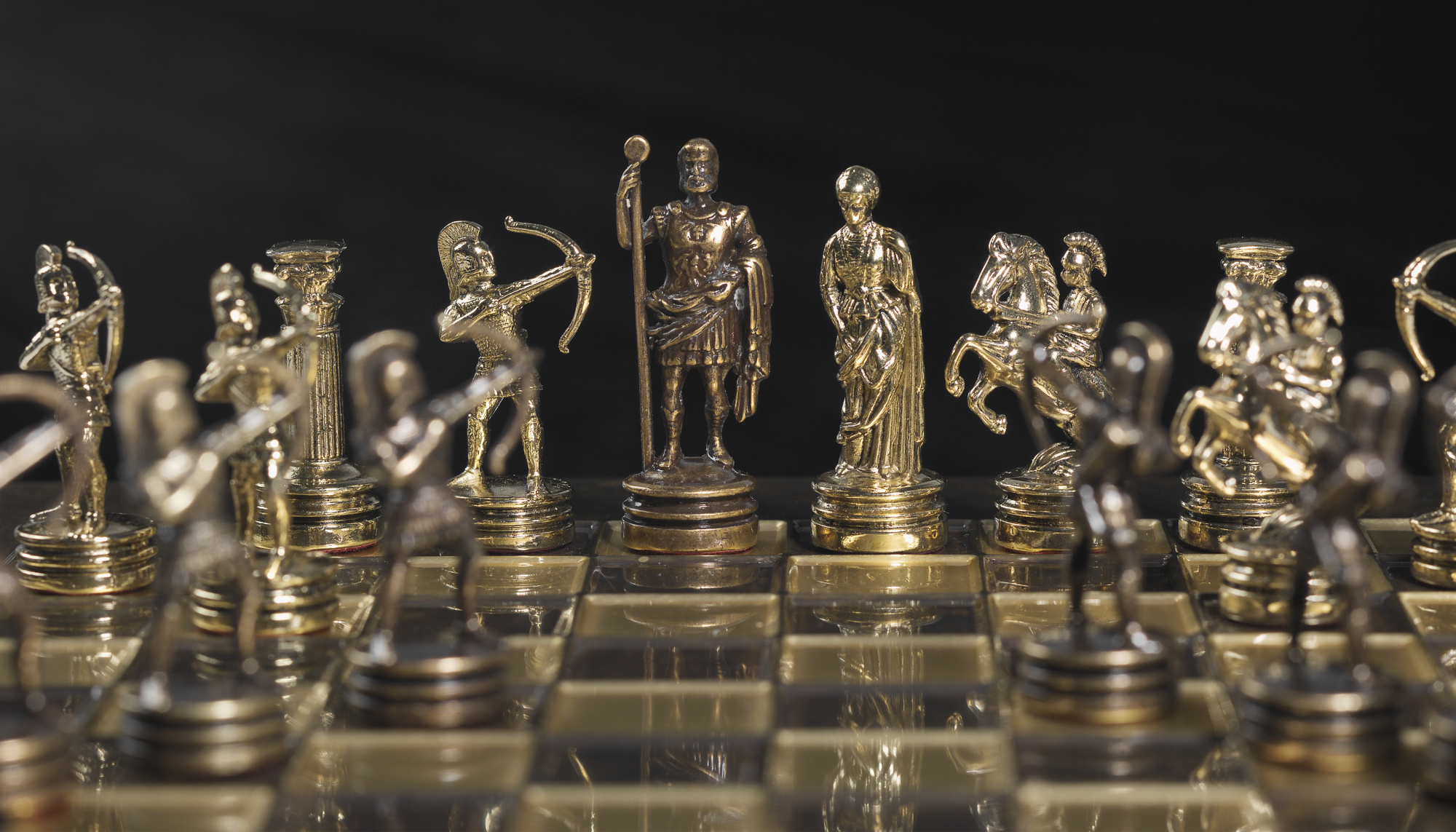 Шахматы "Греческие лучники" фото на сайте Print Logo.