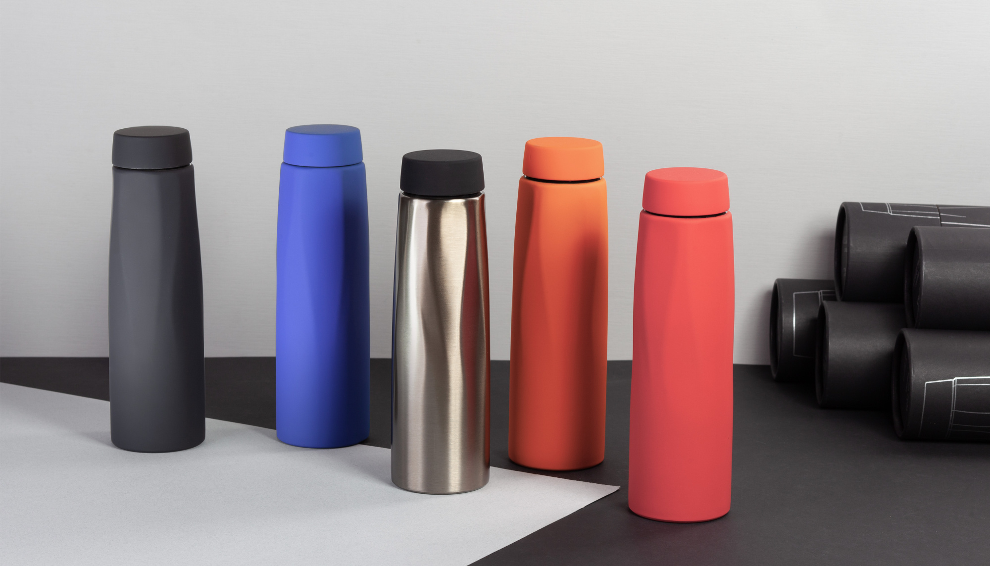 Термос "Calypso", покрытие soft touch, 0,5 л. фото на сайте Print Logo.