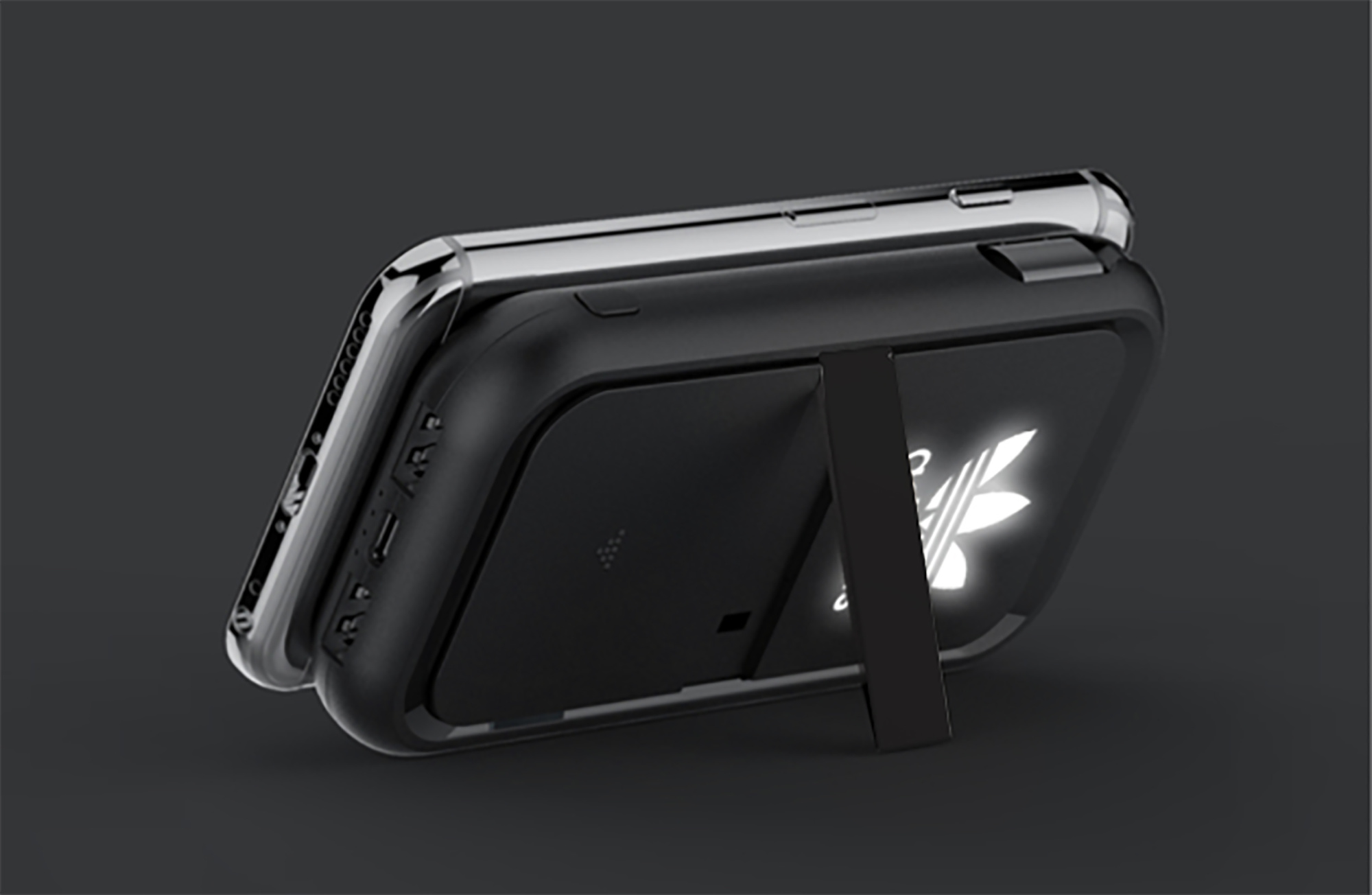 Беспроводное ЗУ "Fast & Furious", 10000 mAh, с быстрой (22.5W/15W) зарядкой, с магнитным кабелем и набором переходников, с подсветкой логотипа фото на сайте Print Logo.