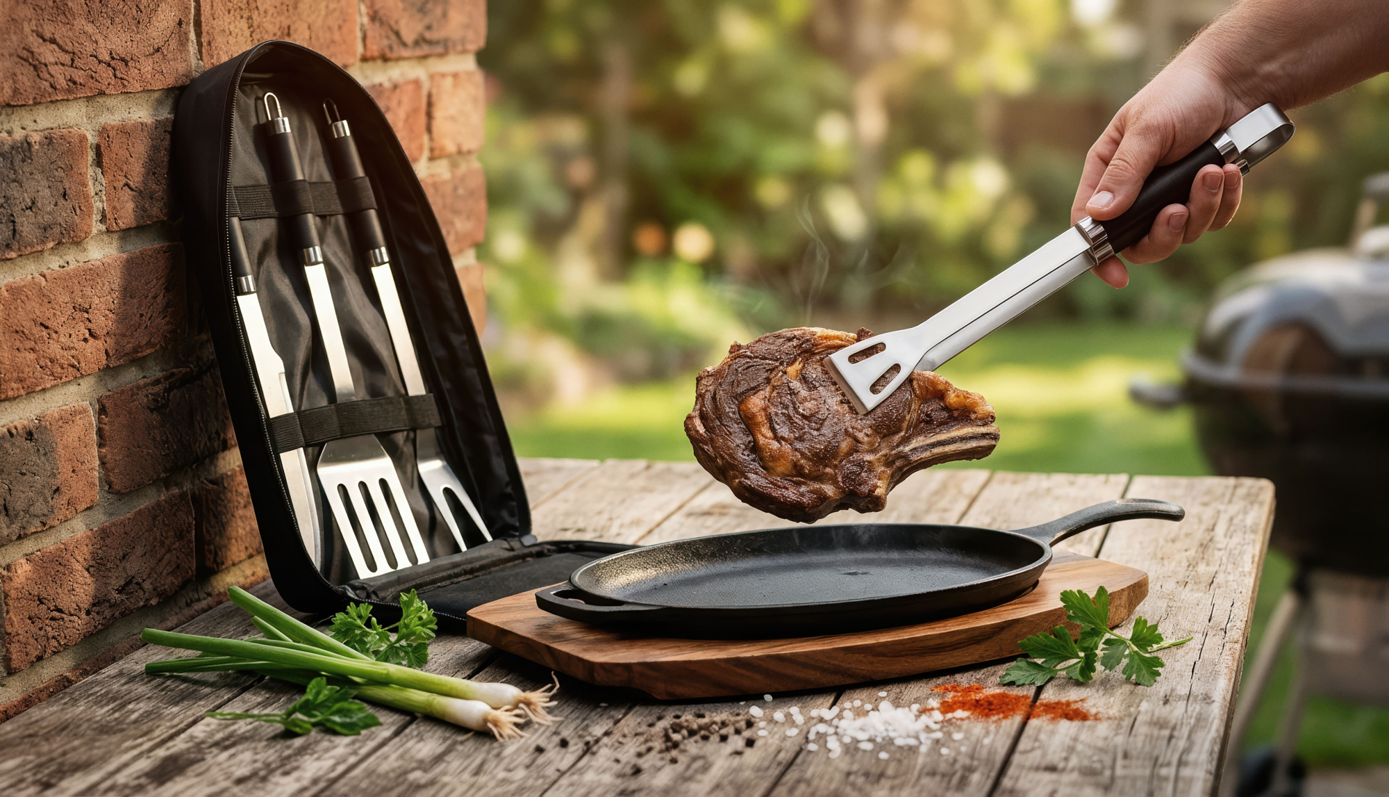 Набор для барбекю "Grill" в сумке фото на сайте Print Logo.