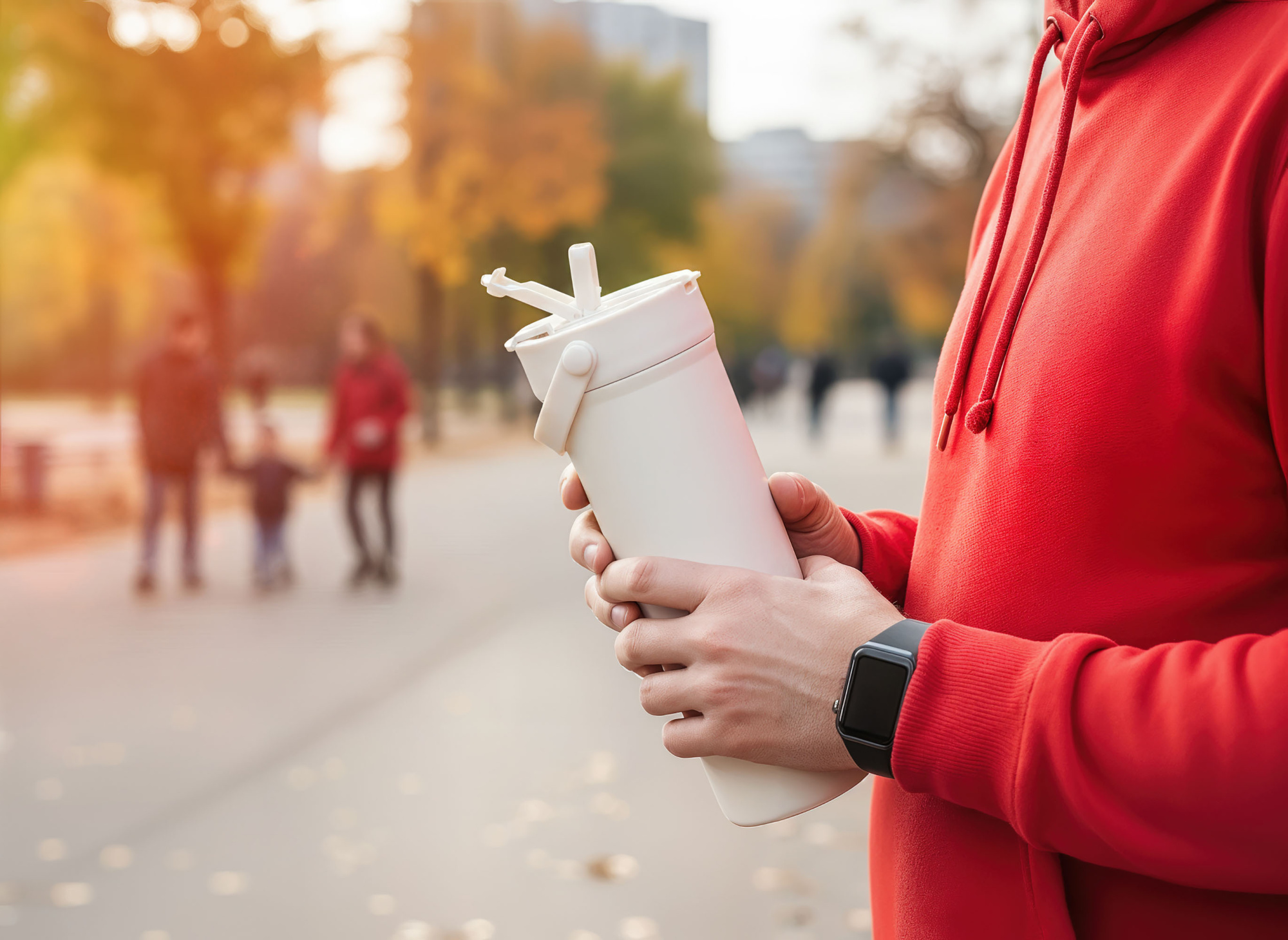 Термокружка "Pinta" 600 мл, покрытие пудра — пример нанесения логотипа () | Print Logo