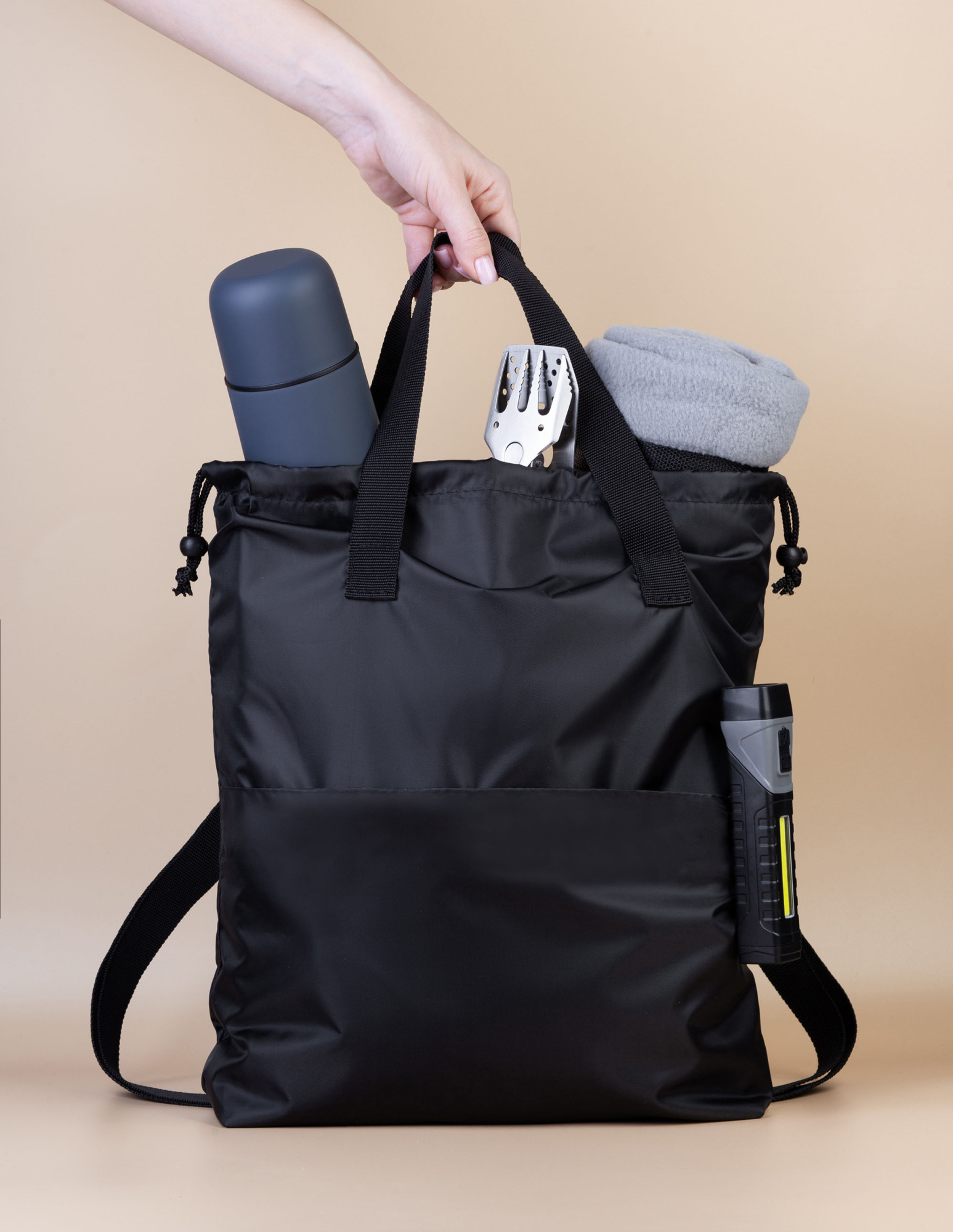 Сумка-рюкзак "Carry", серый с бирюзовым, серый с бирюзовым