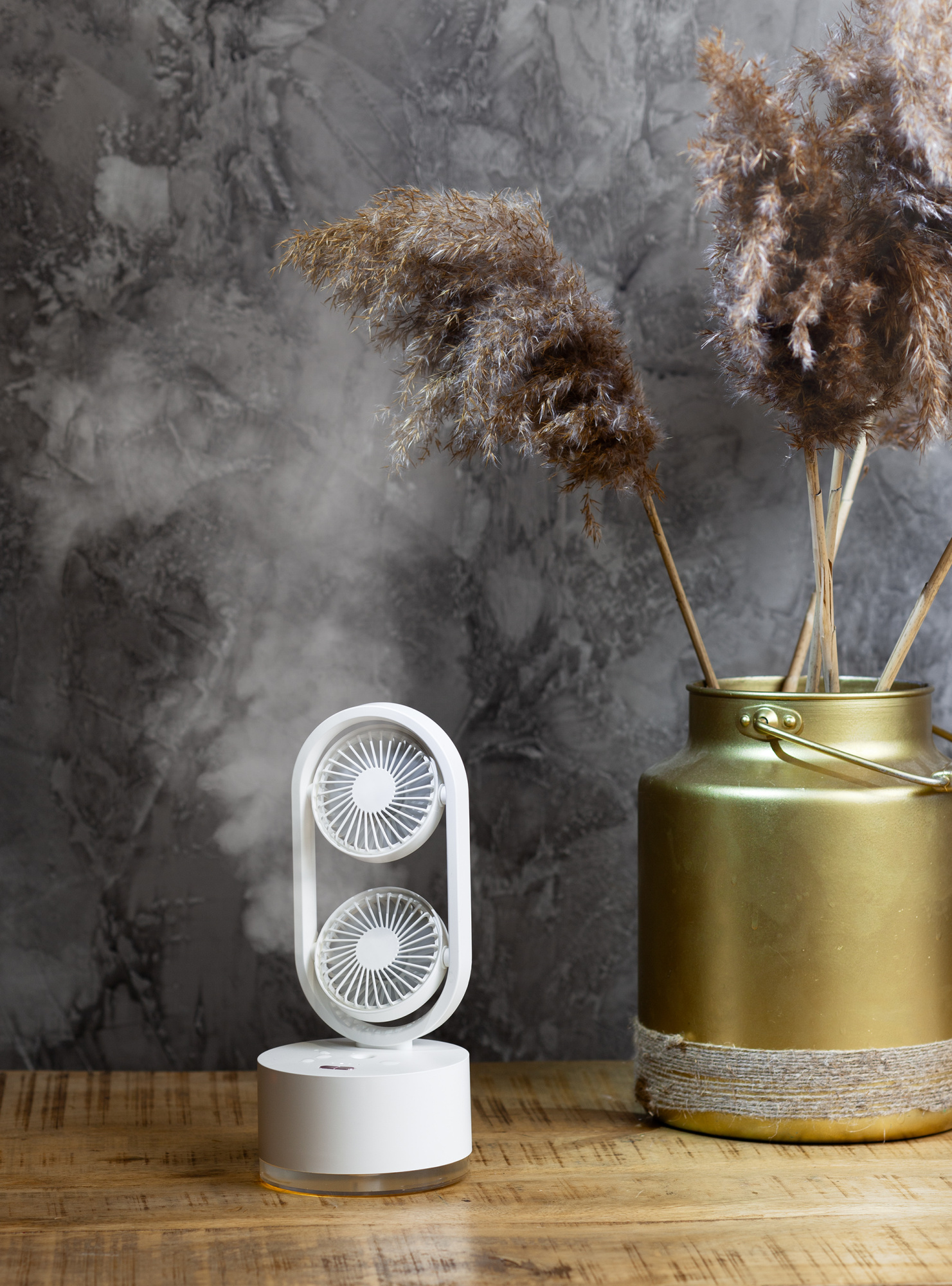 Портативный увлажнитель воздуха "Smart Wind" с двумя вентиляторами фото на сайте Print Logo.Print Logo.